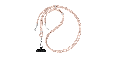 Satechi OntheGo crossbody lanyard USB-C cable (1.5m/60W) - Desert Rose