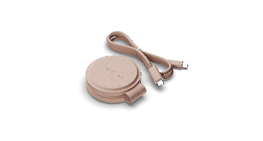 Satechi OntheGo 2-in-1 Qi2 wireless charger (15W) - Desert Rose