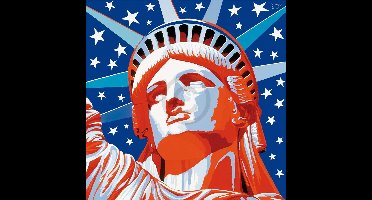 Kunstdruk Vladimir Gorsky - Statue of Liberty 85x85cm