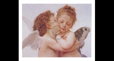 Kunstdruk William Bouguereau - The first Kiss 50x40cm