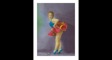 Kunstdruk - Moulin Rouge Miss Dolly 30x40cm