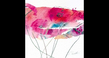 Kunstdruk Marta Peuckert - Modern Poppy IV 21x21cm