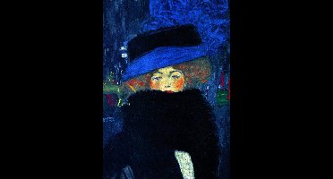 Kunstdruk Gustav Klimt - Lady with Hat 50x70cm
