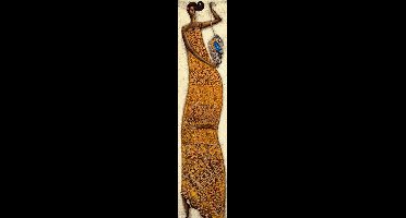 Kunstdruk Ira Tsantekidou - Lady with Parrot 32x128cm