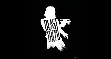 Kunstdruk Star Wars - Silhouette Quotes Stormtrooper 40x50cm