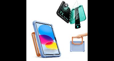 iPad 11" (A16) 2025 Kids Protection Bundle - Sky Blue
