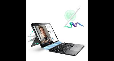 iPad Air 13" (M2) 2024 Bundle Shift Keyboard Case with Geo Digital Pencil -US Layout-Dark Gray