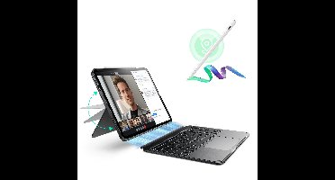 iPad Pro 11″ (M4) 2024 Bundle: Shift Tastaturhülle mit Geo Digitalstift - DE Layout - Dark Gray