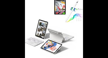 iPad Air 11" (M3) 2025 Shift Tastatur-Hülle (abnehmbar) mit Stift Bundle- DE Layout - White