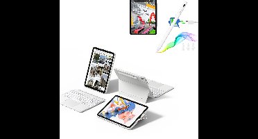 iPad Pro 13" (M4) 2024 Shift Keyboard Case (Detachable) With Pencil Bundle - US Layout - White