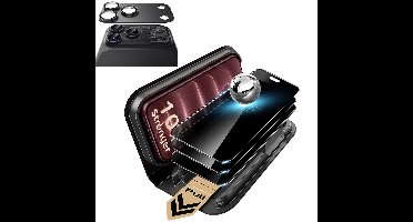 iPhone 18 Pro Bundle Armorite® Pro Privacy Screen Protector and Camera Lens Protector (Full Coverage) - Black