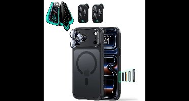 iPhone 18 Pro Bundle Classic Hybrid Magnetic Case & Armorite®️ Privacy Screen Protector - Frosted Black