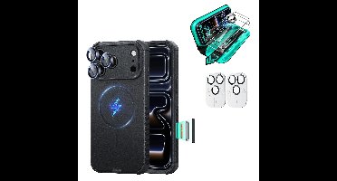 iPhone 18 Pro Max Bundle Cyber Tough Magnetic Case & Armorite®️ Screen Protector - Black