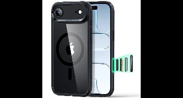 iPhone Air Classic Hybrid Magnetic Case (Camera Control) - Clear Black