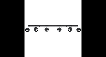 Plafondlamp OCULARE 6L zwart