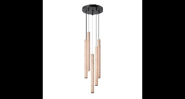 Hanglamp PASTELO 5P hout