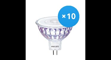 Voordeelpak 10x Philips Master Value LEDspot GU5.3 MR16 5.8W 490lm 60D - 940 Koel Wit | Beste Kleurweergave - Dimbaar - Vervangt 35W