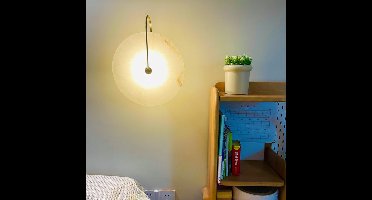 Albaster Steen Led Wandlamp
