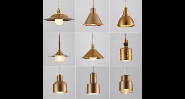 AuroraNord Goudgeplateerde Nordic Hanglamp