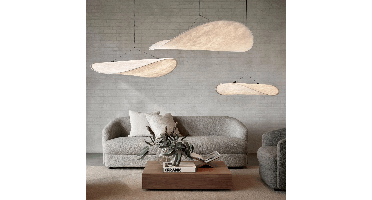 Japandi Stijl Zijden Hanglamp Kroonluchter