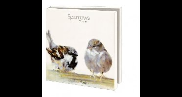 Kaartenmapje Sparrows, Angelique Weijers 10 Stuks met Enveloppen