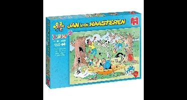 Trampoline Springen - Jan van Haasteren Junior Puzzel 150 Stukjes