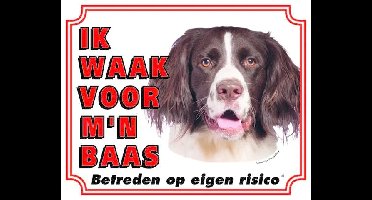 Drentsche Patrijshond Waakbord - Ik waak voor mijn Baas