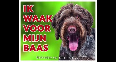 Duitse Staande Ruwhaar Waakbord - Ik waak voor mijn baas