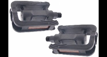 Fietspedalen Edge Trekking Easytrack Zwart