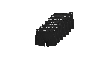 Jack and Jones 7-Pack heren boxershort - Uni Black - Katoenen heren onderbroeken zwart - Multipack