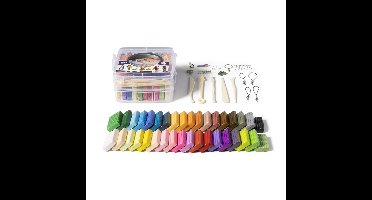 QBIX polymeerklei set - 36 kleuren