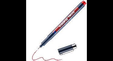 edding 1800 profipen - 0,1 mm - rood