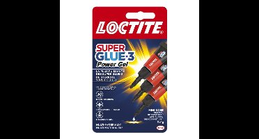 Loctite Power Gel Flexi secondenlijm - 3x 1 gram