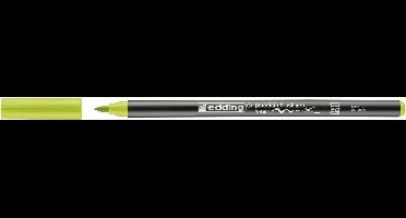 edding 4200 porcelain brush pen - geelgroen