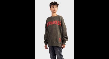 Dsquared2 Slouch Fit Sweater KIDS Army - Maat 140 - Kleur: Groen | Soccerfanshop