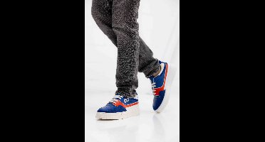 Dsquared2 77760 Sneakers Kids Blauw/Wit - Maat 37 - Kleur: WitBlauwOranje | Soccerfanshop