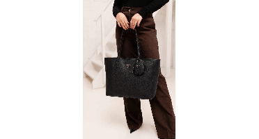 Guess Power Play Ii Large Tech Tote Dames Zwart - Kleur: Zwart | Soccerfanshop