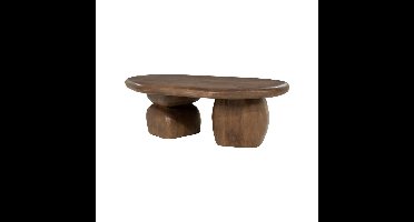 By-Boo Organische Salontafel Sui Mangohout, 120 x 70cm - Bruin - Ovaal