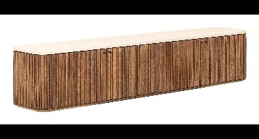 DTP Home Zwevend TV-meubel Lagoon Teakhout & Mortex, 180cm - Bruin