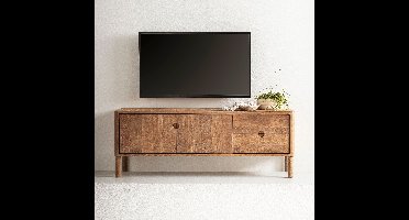 DTP Home TV-meubel Apollo No. 2 Teakhout, 150cm - Bruin