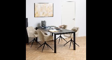 Bendt Eettafel Latandra Keramiek, 200 x 90cm - Zwart
