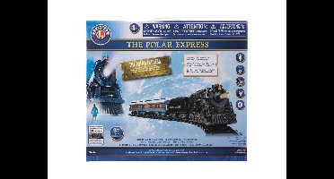 Treinset the polar express ready to play 186x127cm zwart/blauw Lionel My Village - My village