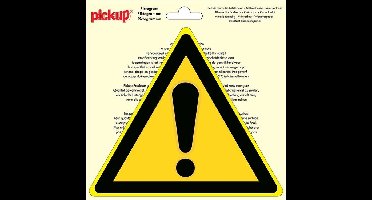 Pictogram driehoek 20 cm Sticker Leonurus Pickup - Pickup