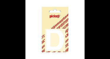 Deco letter d helvetica wit 60 mm Pickup - Pickup