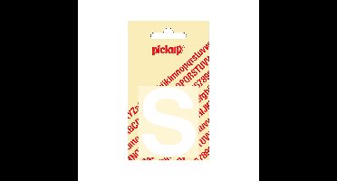 Deco letter s helvetica wit 60 mm Pickup - Pickup