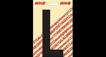 Plakletter Nobel Sticker letter L zwart Pickup - Pickup
