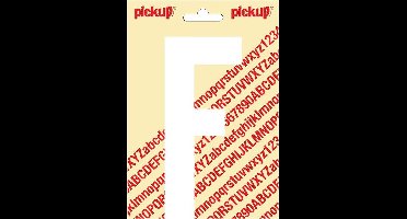 Plakletter Nobel Sticker letter F wit Pickup - Pickup