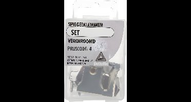 Spiegelklemset verchroomd Deltafix - Deltafix