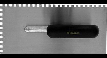 Plakspaan 8X8mm 2-Zijde Getand Rvs Skandia - Skandia