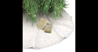 Kerstboomrok Treeskirt Kelsey d120 cm off white Unique Living - Unique living